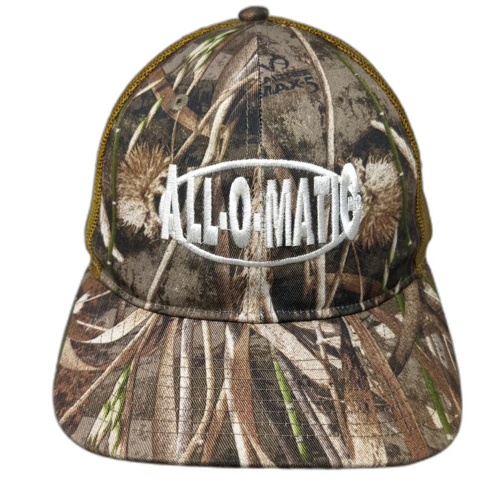Richardson Trucker Hat Green One Size Allo-Matic Realtree Max-5 Camo Snapback